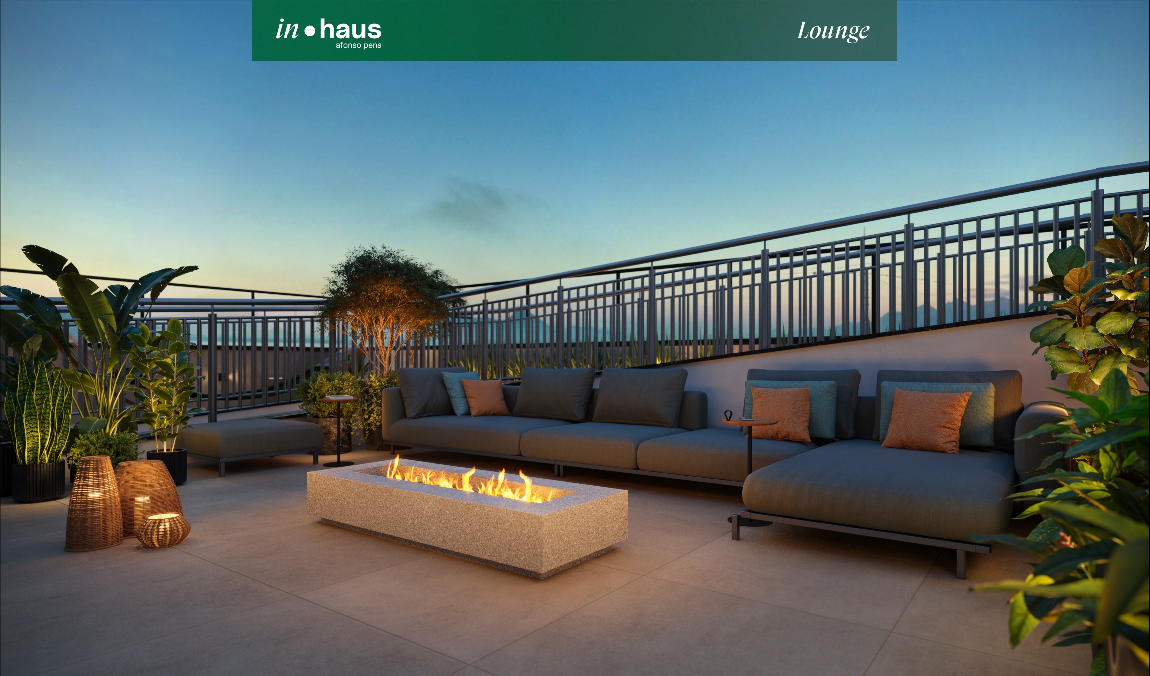 Lounge com Lareira