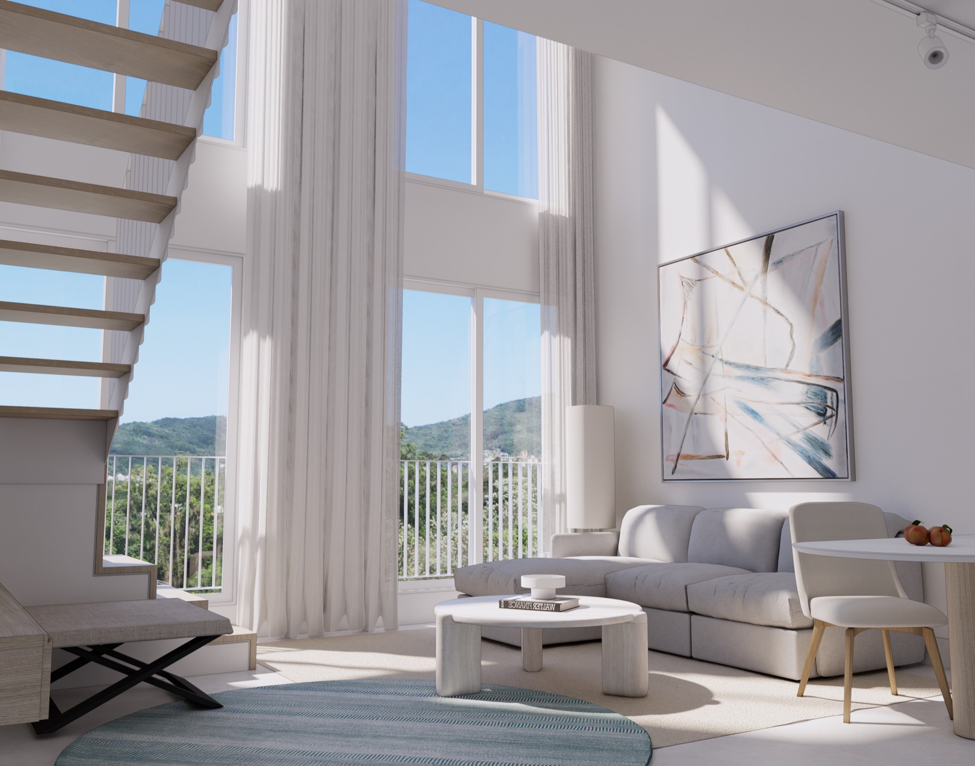 Loft com pé direito duplo